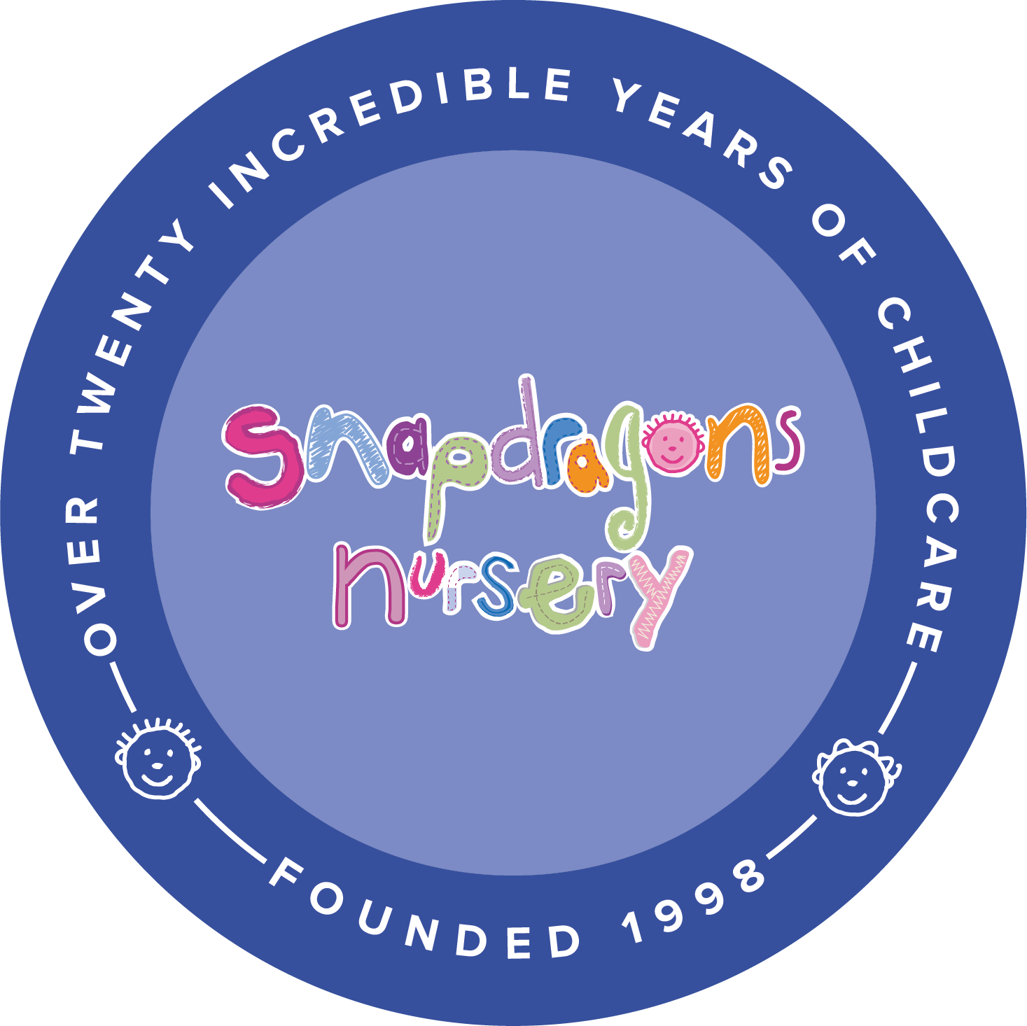 Snapdragons Nursery 20 year anniversary logo
